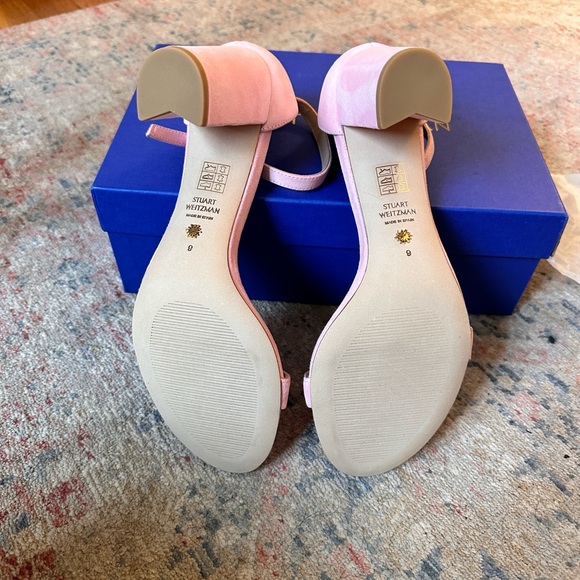 NIB Stuart Weitzman Nearly Nude Block Heel Sandals - Picture 5 of 6